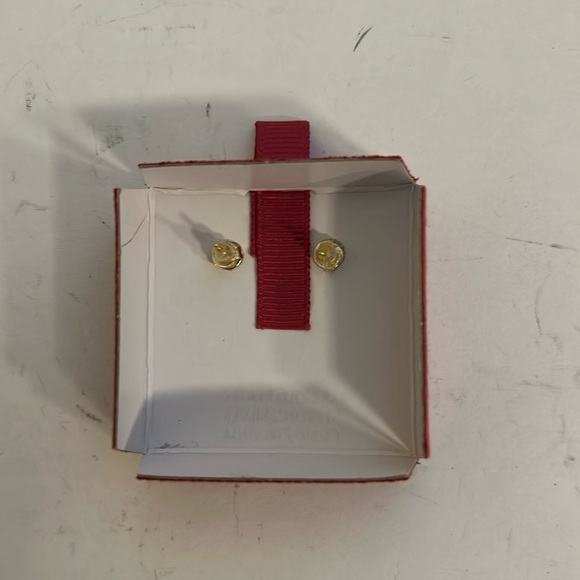 Earrings - double heart - studs - (#0510) - Picture 3 of 4